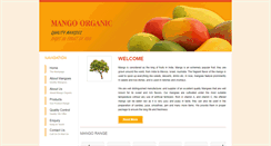 Desktop Screenshot of mangoorganic.com